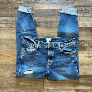 Petite high waisted jeans
